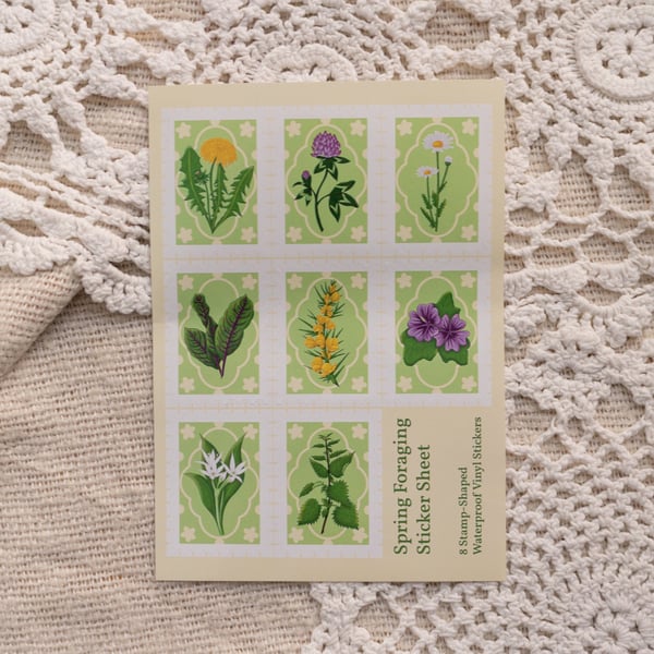 Spring Foraging Sticker Sheet