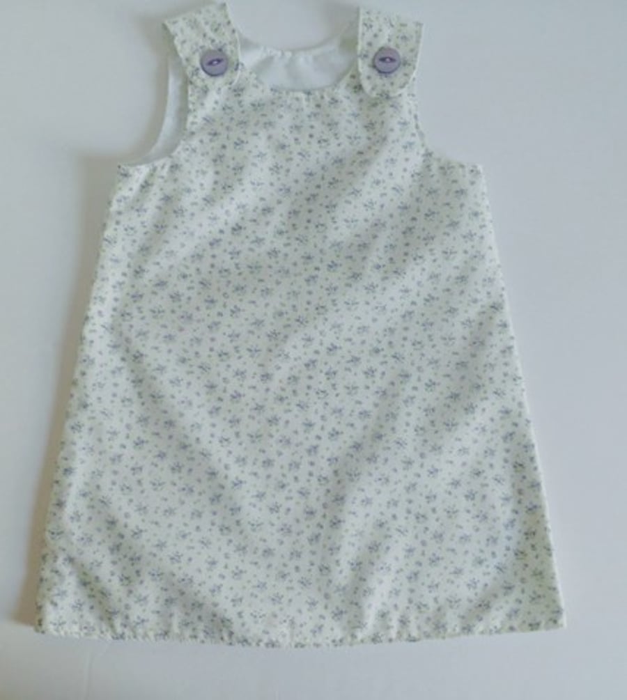 Age 2 years, Summer dress, A line dress, pinafore, lilac,  floral dress 