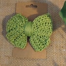 Crochet Hairbow Cotton Clip