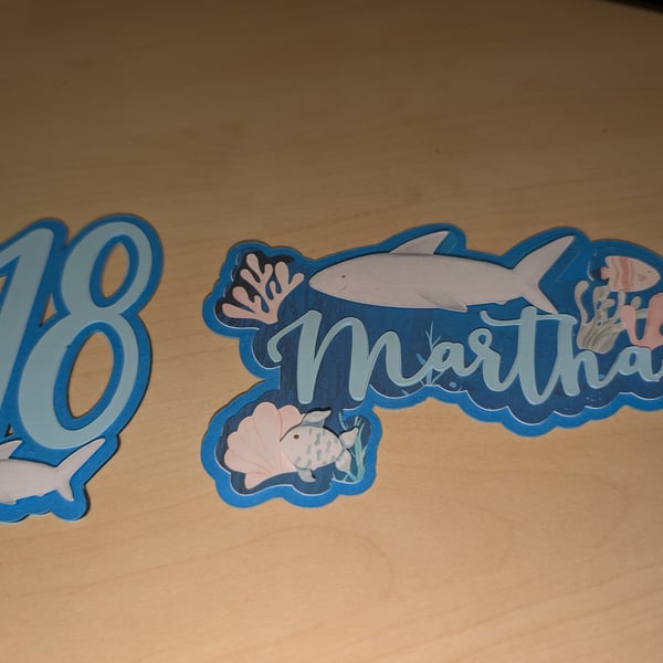 Under The Sea Birthday Cake Topper