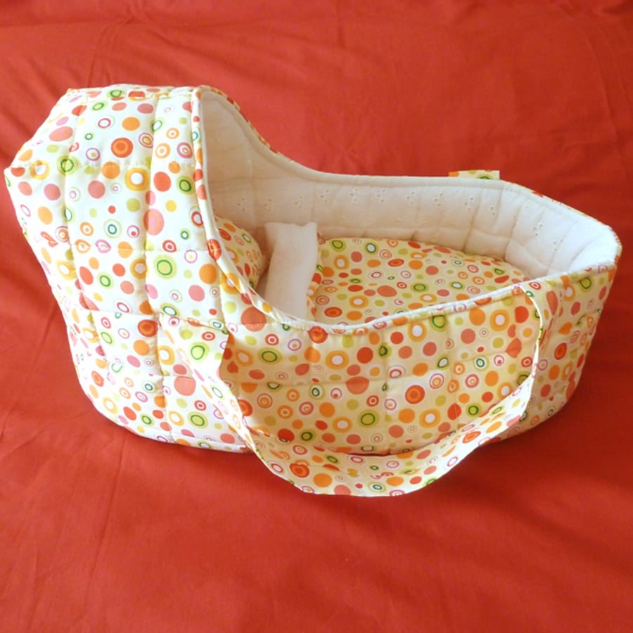 Yellow Doll's Carrycot