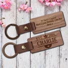 21st Birthday Gift - Personalised Keyring - Son Brother Grandson Godson Nephew