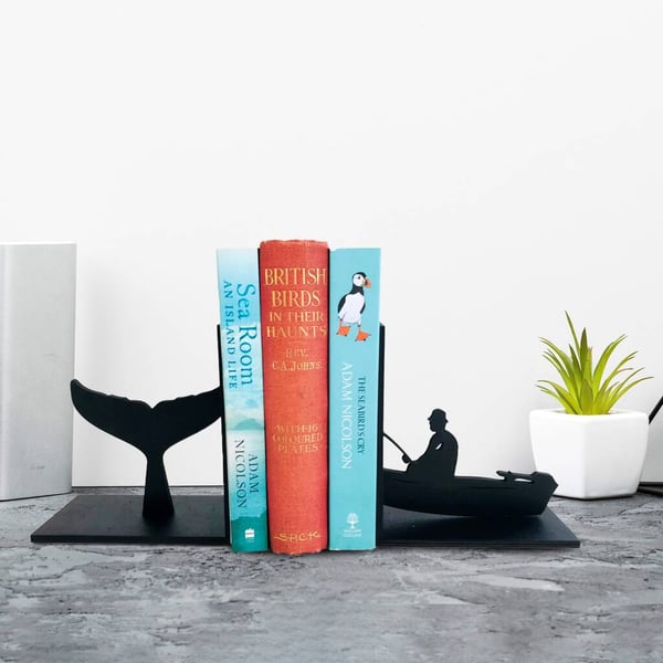 The Whale Bookends