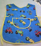 Tractors on Blue Child's Tabard Apron - Image 1