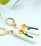 Handcrafted Polymer Clay Daffodil Earrings