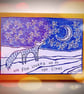 Fox and Stars Card - READY TO SHIP - Image 2