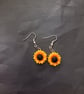 Colourful sunflower charm dangle earrings  - Image 3