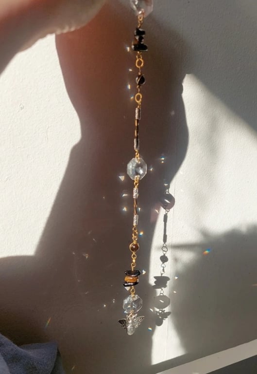 Beautiful Honey Bee Suncatcher Wall Hanging Decoration