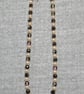 Glass Pearl and Half-Coated Faceted Glass Crystal Necklace - Image 4