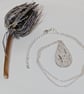 Fine Silver Teardrop Pendant - Image 1
