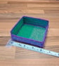 Container for small desk items - green and purple pattern - Image 3