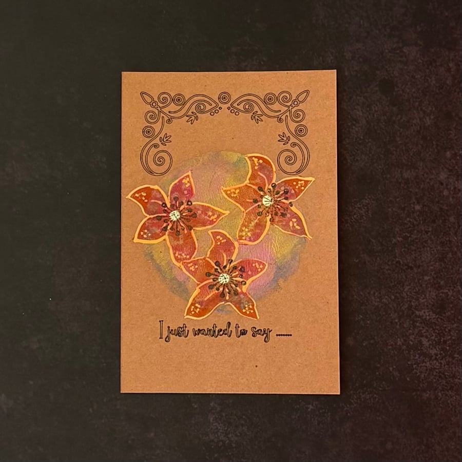 Postcard - I Just Wanted To Say