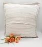 Red themed patchwork cushion cover,  envelope backed.   - Image 2