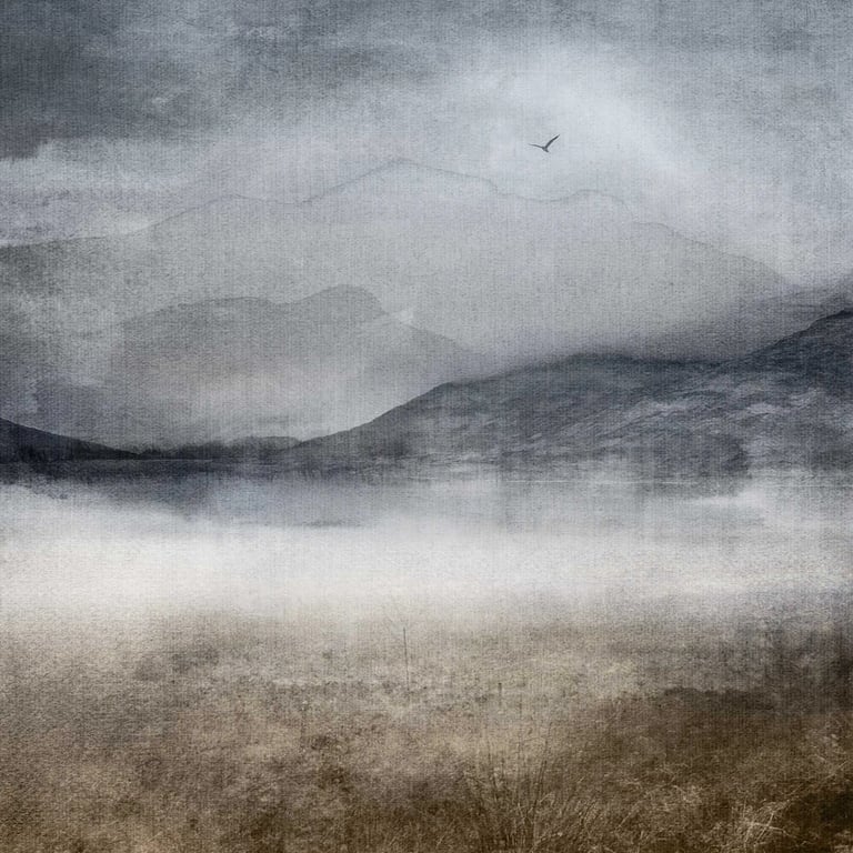 Loch Mist giclée print by Dundee artist Carol McEwan