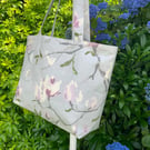Handmade Tote Bag, Beach Bag, Handbag, Travel Bag, Work Bag, Floral