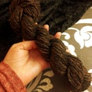 Turkey Feather hand spun yarn – wool and bamboo blend - 85 yards