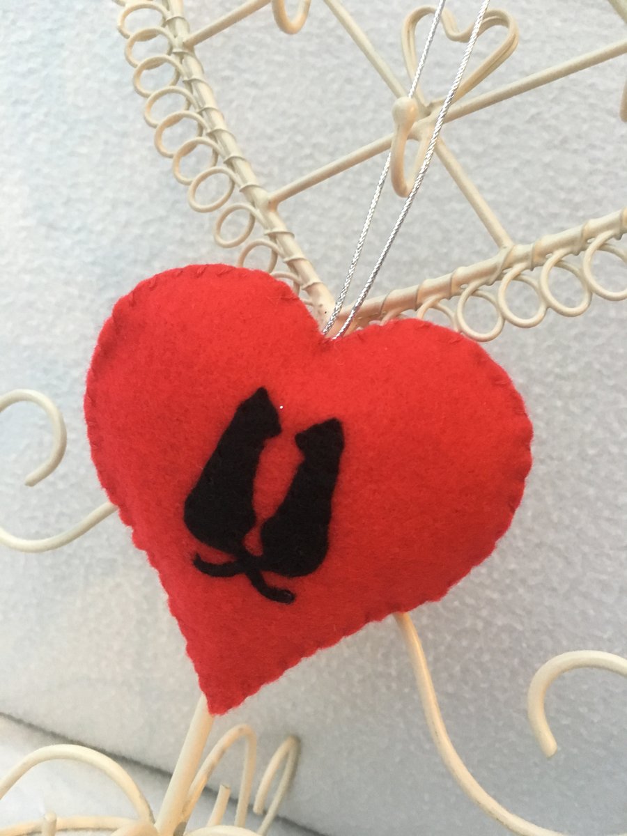 Valentine’s Decoration Cat’s – Cat’s decoration – Cat Couple - Valentine’s Gift 