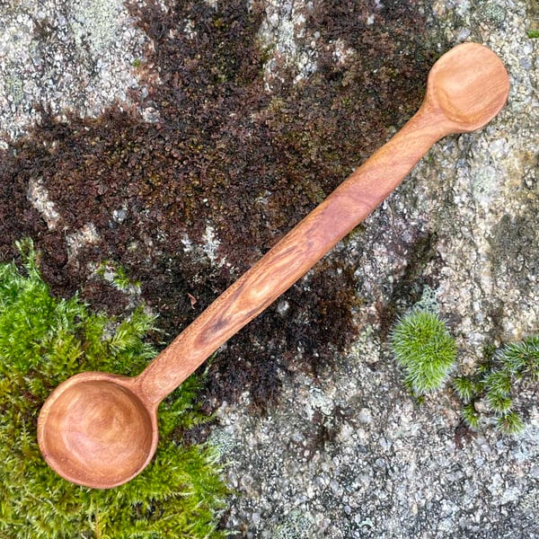 Cherry Wood Double-Ended Cook's Spoon