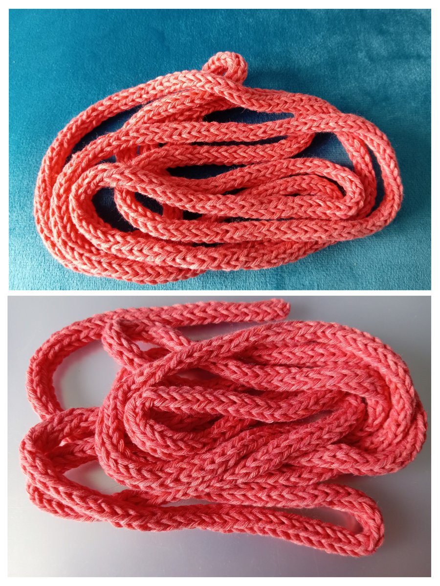 Peachy Orange I-cord Handmade for Crafts 