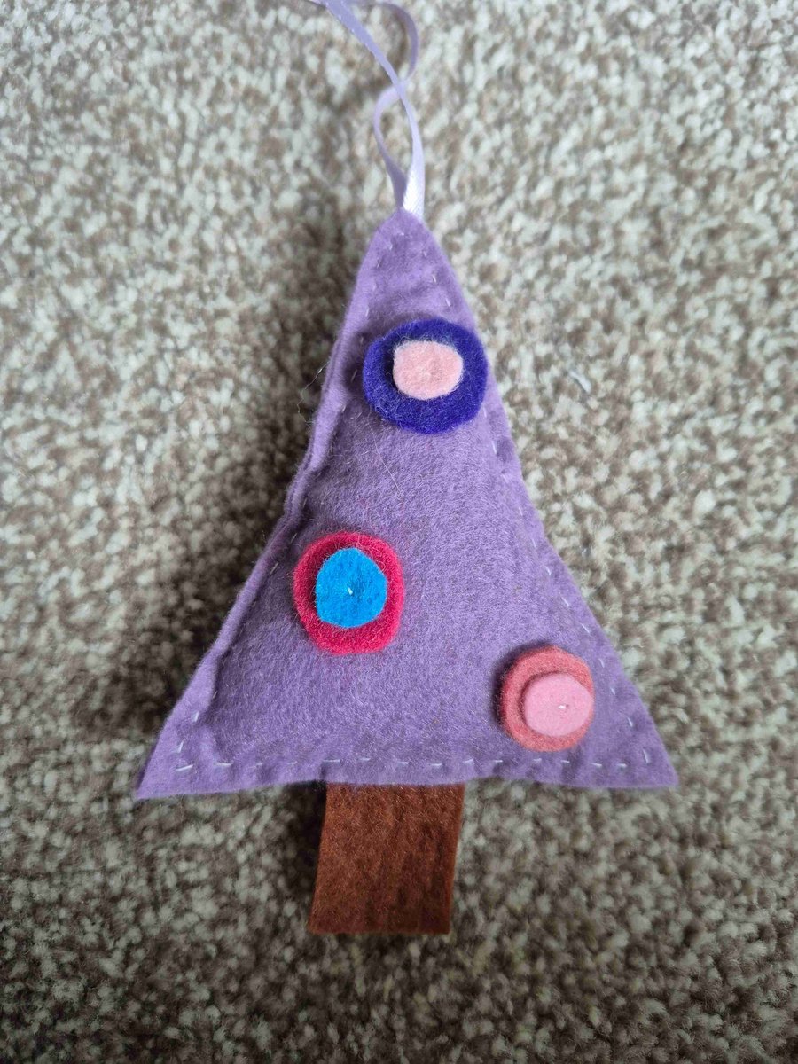 Hand sewn felt christmas tree