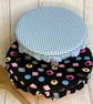 Reusable bowl covers - set of two. Licorice all sorts