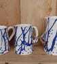 half pint blue slip jug - Image 5