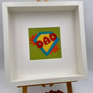 Comic book style appliqué picture for Dad