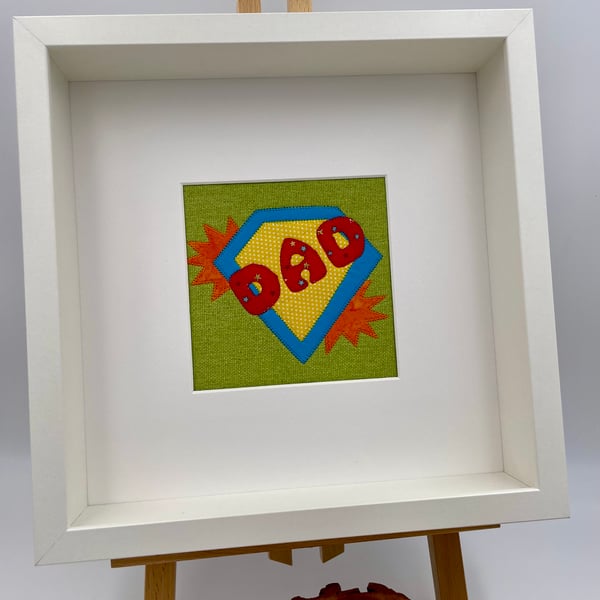 Comic book style appliqué picture for Dad