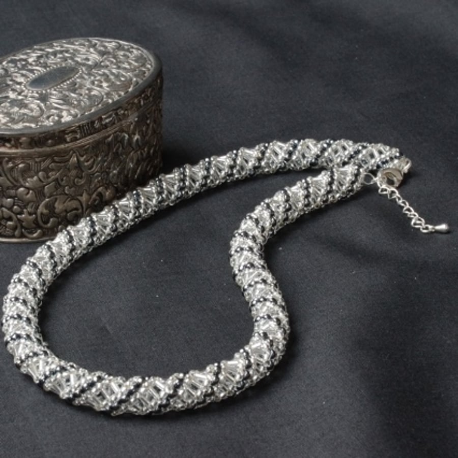 Silver Russian Spiral Necklace