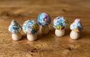 Mini Wooden Toadstools 