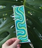 Handmade Green Swirl Bookmark - Image 2
