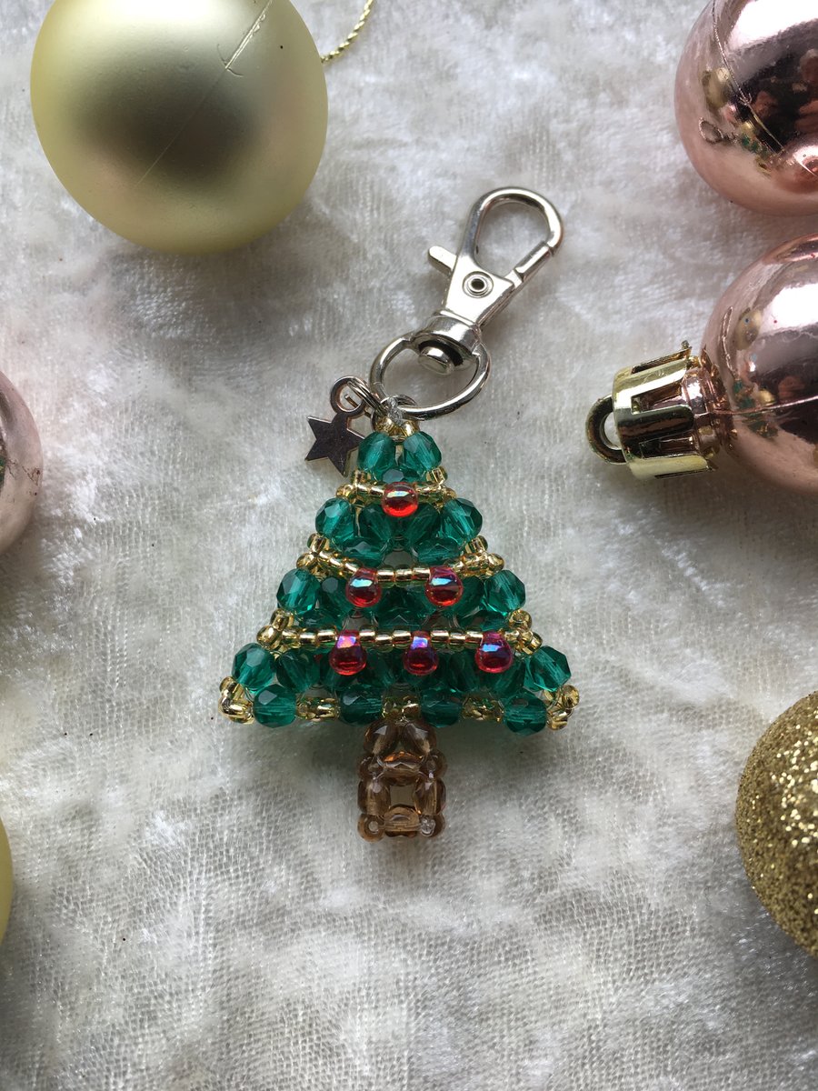 Christmas tree keyring 
