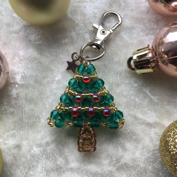 Christmas tree keyring 