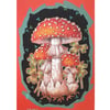 Fly Agaric Mushroom Illustration, small original drawing, wall art