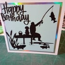 Fishing mens birthday card 