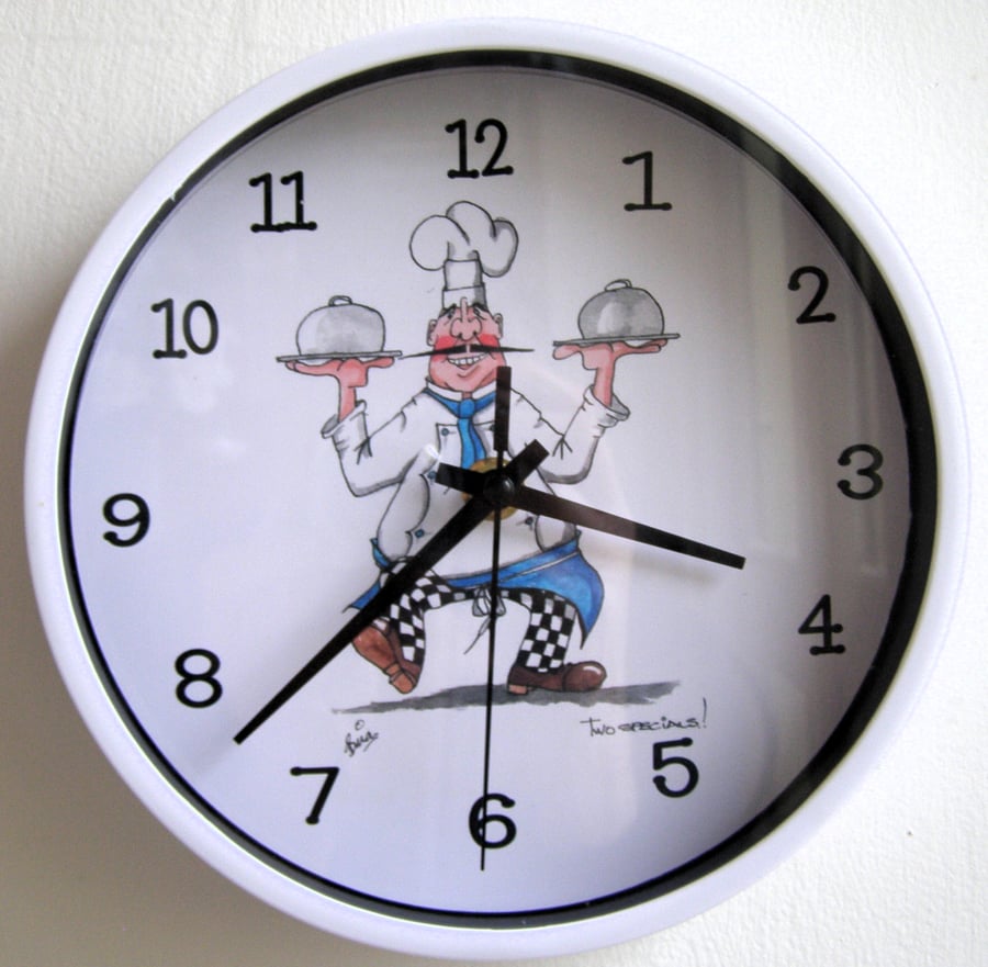 chef B non ticking wall clock