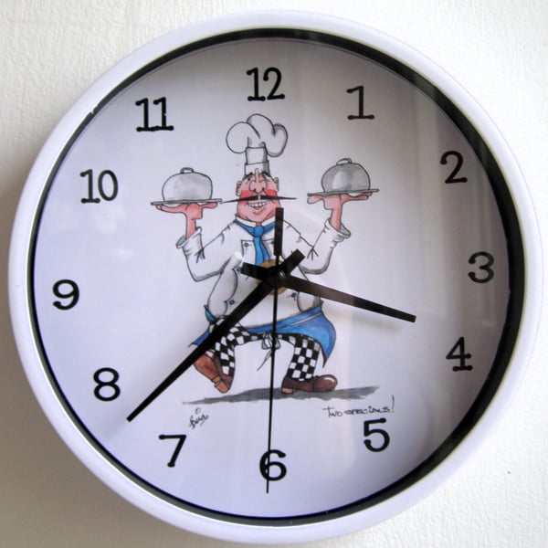 chef B non ticking wall clock