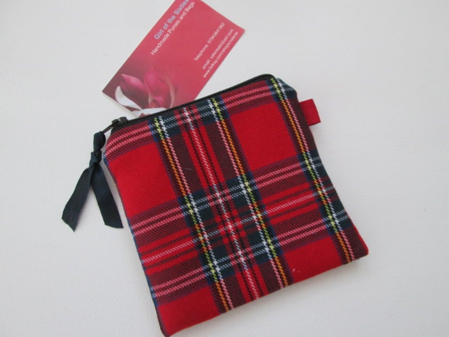SALE Royal Stewart  Tartan Purse