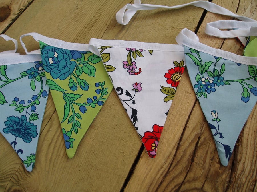 Pretty floral bunting