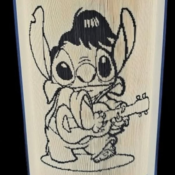 Stitch with guitar book fold