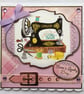 Birthday Card Sewing Machine Have A Lovely Day Birthday Any Occasion - Image 1