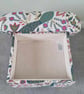 Storage Footstool Fryetts Peaocks Teal Fabric Ottoman Pouffe Birds Green - Image 4