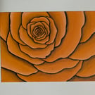 Orange Rose Oil Painting. 2026-08-19