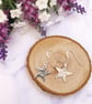 Hammered Aluminium Star Earrings - Image 2