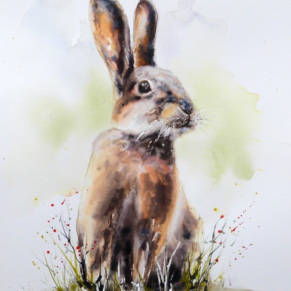 Rabbit, Professional Giclée Print.