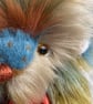 Reed Autumn bear, hand sewn collectible teddy bear with a yellow bow - Image 3