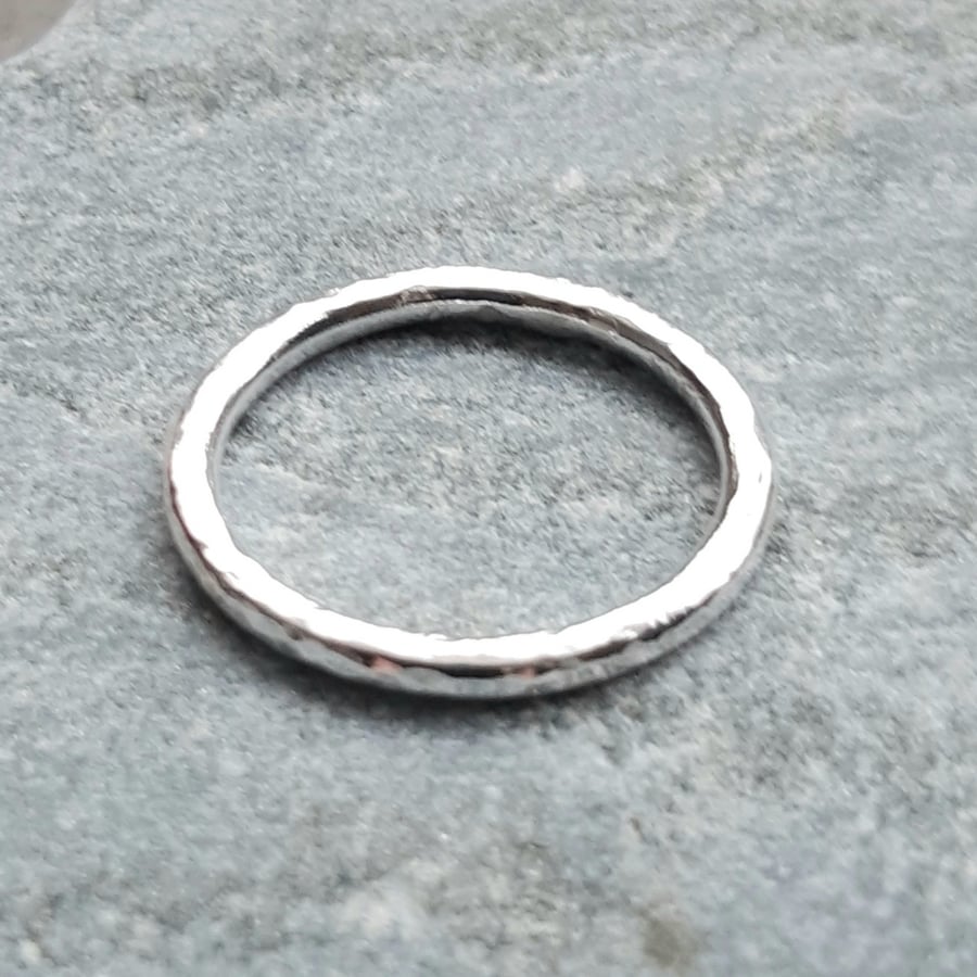 Sterling Silver Handmade Stacker Ring