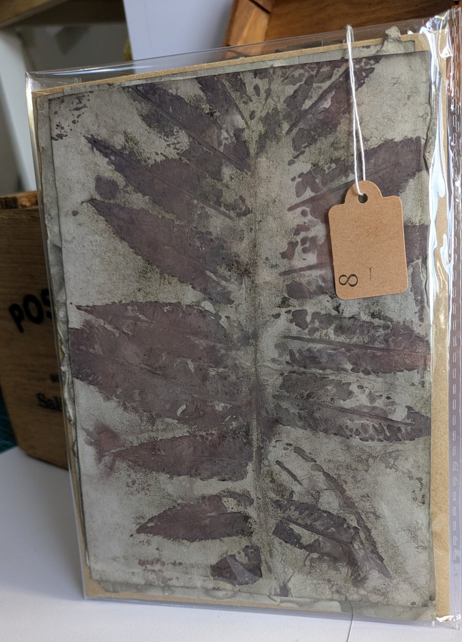 A5 size pack of 4 sheets  eco print paper