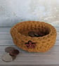 Crochet container, storage pot, desk tidy, key tray, recycled - Image 8