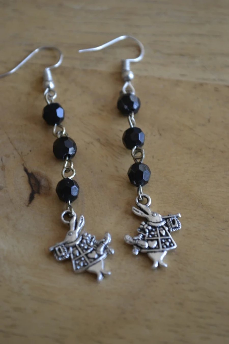 Alice White Rabbit earrings